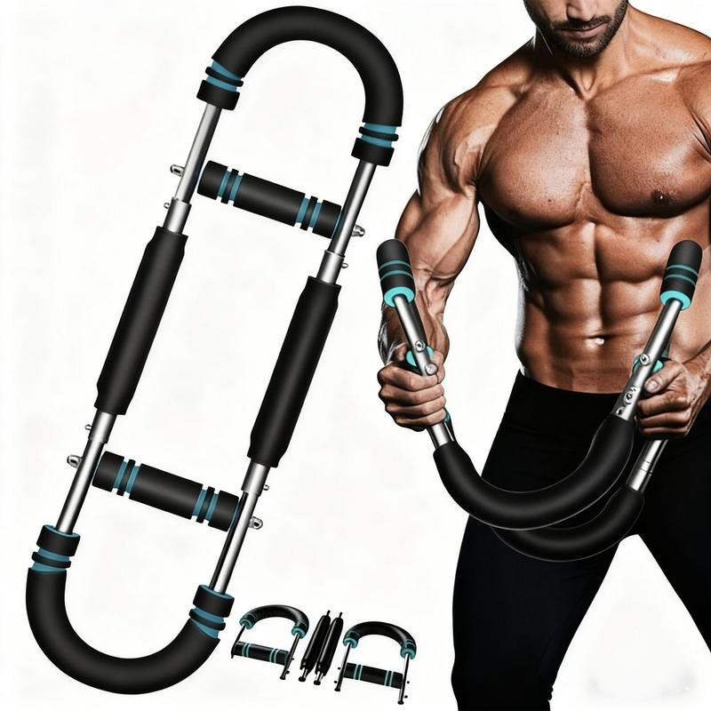 Adjustable Spring Resistance Arm Chest Exerciser Detachable Portable Grip Strength Trainer for Outdoor Gym Home Workout #fitnessgear #training