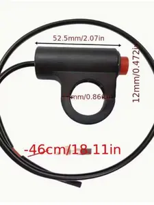 1PC Universal Motorcycle Emergency Switch Button, Handlebar Control Switch for Scooters, Electric Vehicles And Motorcycles