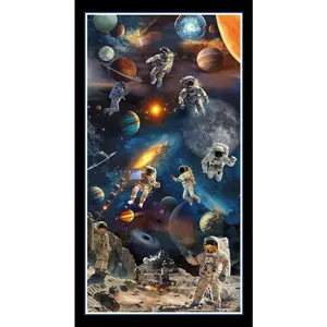 Space Cadet Cotton 24" Panel Fabric