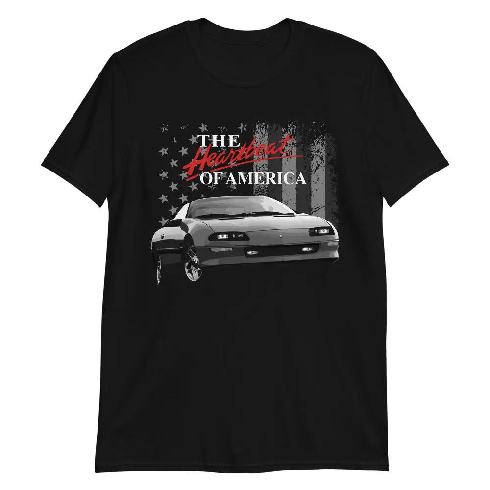 Chevy Camaro 4th Gen Heartbeat of America Short-Sleeve Unisex T-Shirt