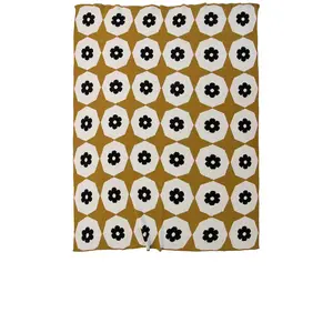 Happy Habitat India Throw in Ochre