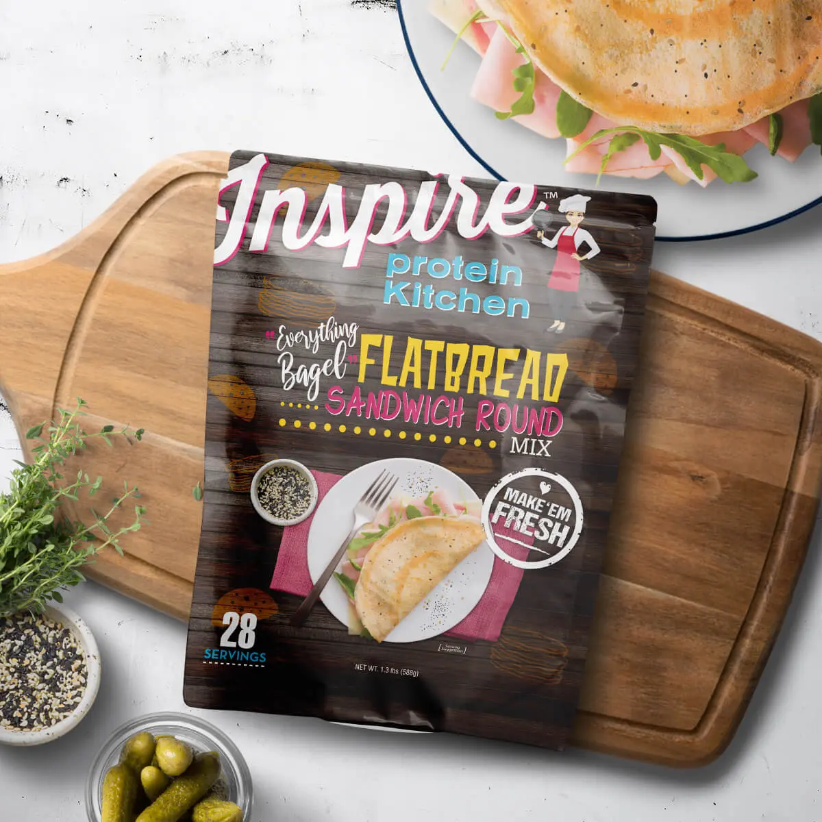 Inspire 'Everything Bagel' Flatbreads