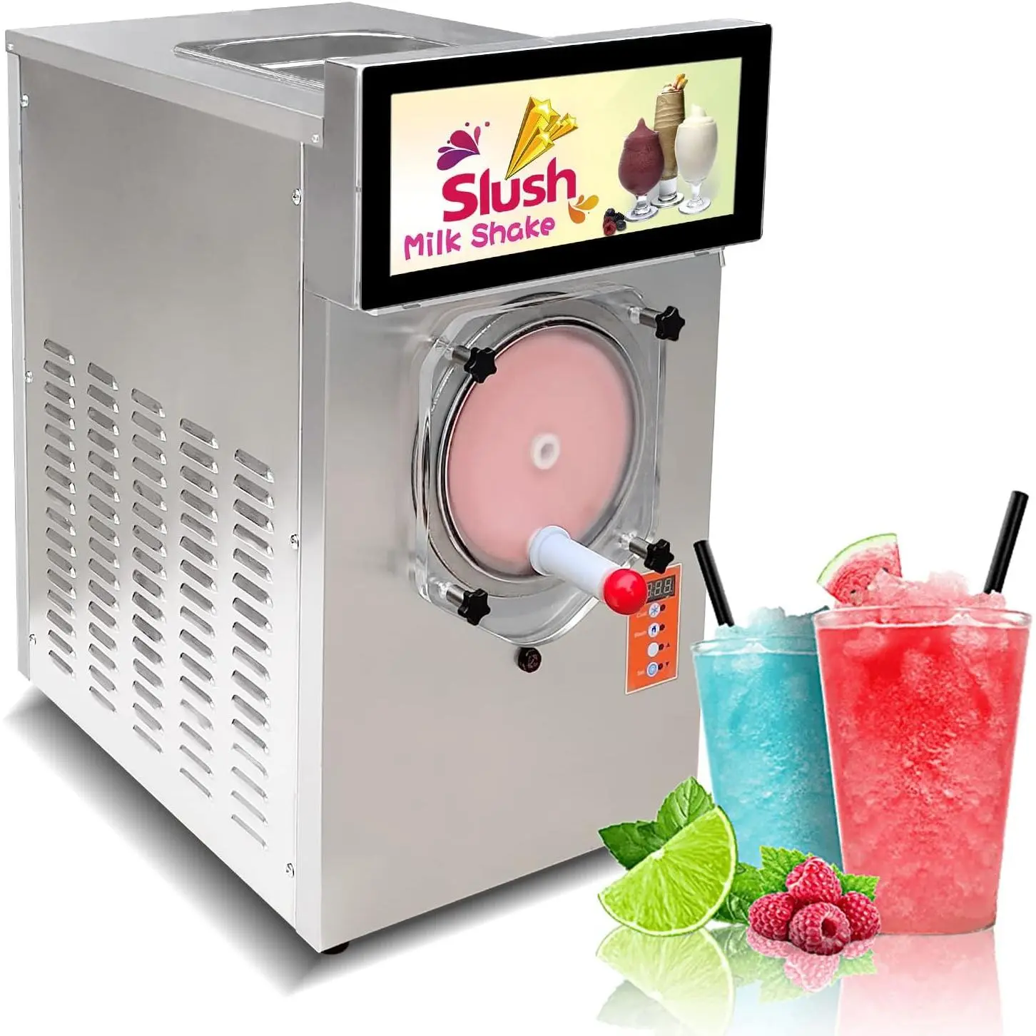 Kolice Commercial ETL Heavy Duty Commercial Margarita Ice Slush Machine, Iced Coffees, Milkshake Machine, Cocktail Margarita Machine, Smoothie Frozen Drink Cooling Beverage Machine-BIGGER CYLINDER 11L