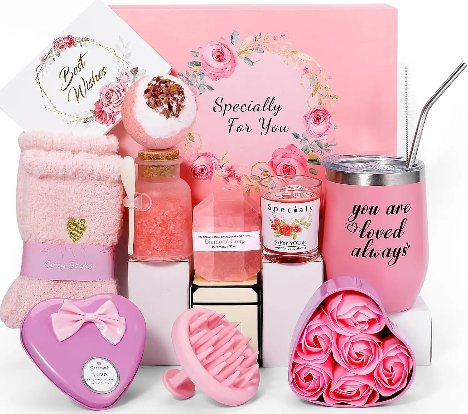 Self Care Gift Basket for Women,Get well soon healing gifts,Sympathy Gift,Gifts for Mom,  Appreciation Gifts , Inspirational Recovery Gift Set Perfect for Wives and Girlfriends