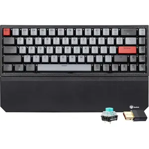 X1 Pro  Mechanica Keyboard, Tri-Mode /2.4G/USB-C, Hot-Swappable Clicky  Gaming Keyboard, Mini Compact White Backlit Keyboards with Wrist Rest - Dark