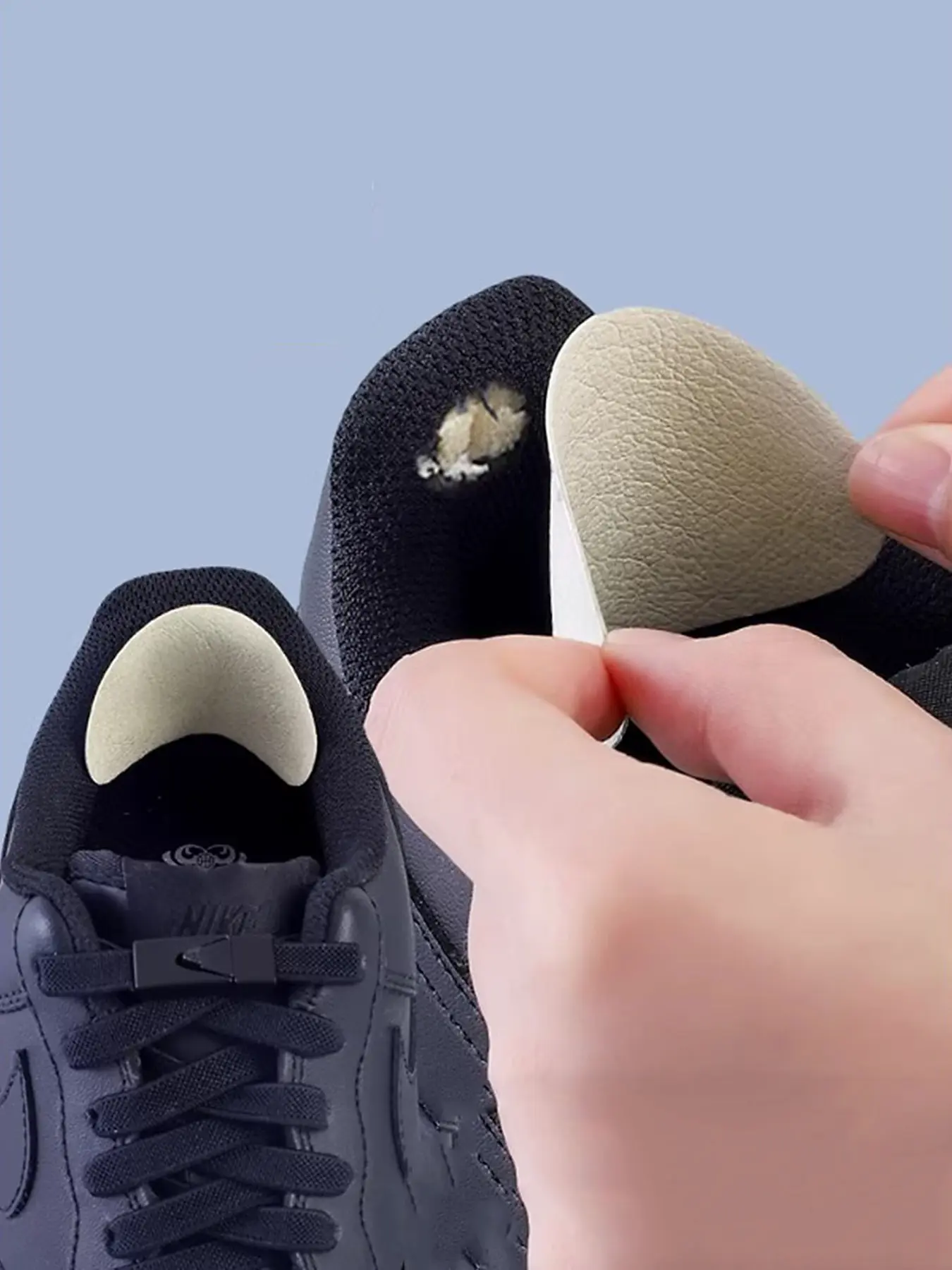 4/8pcs Self-Adhesive Shoe Repair Patches, Athletic Shoes Heel Wear Fix, Inner Lining Mesh, Hole Patching Tool, Invisible Shoe Repair Kit