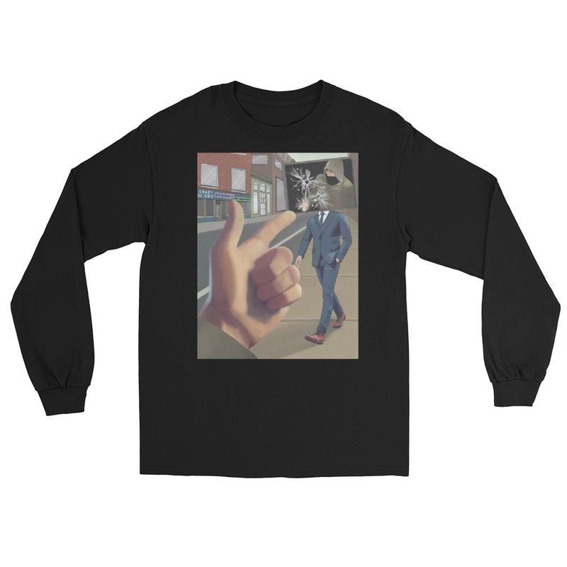 Unisex Long Sleeve graphic Shirt TV off Luigi Casual Classic