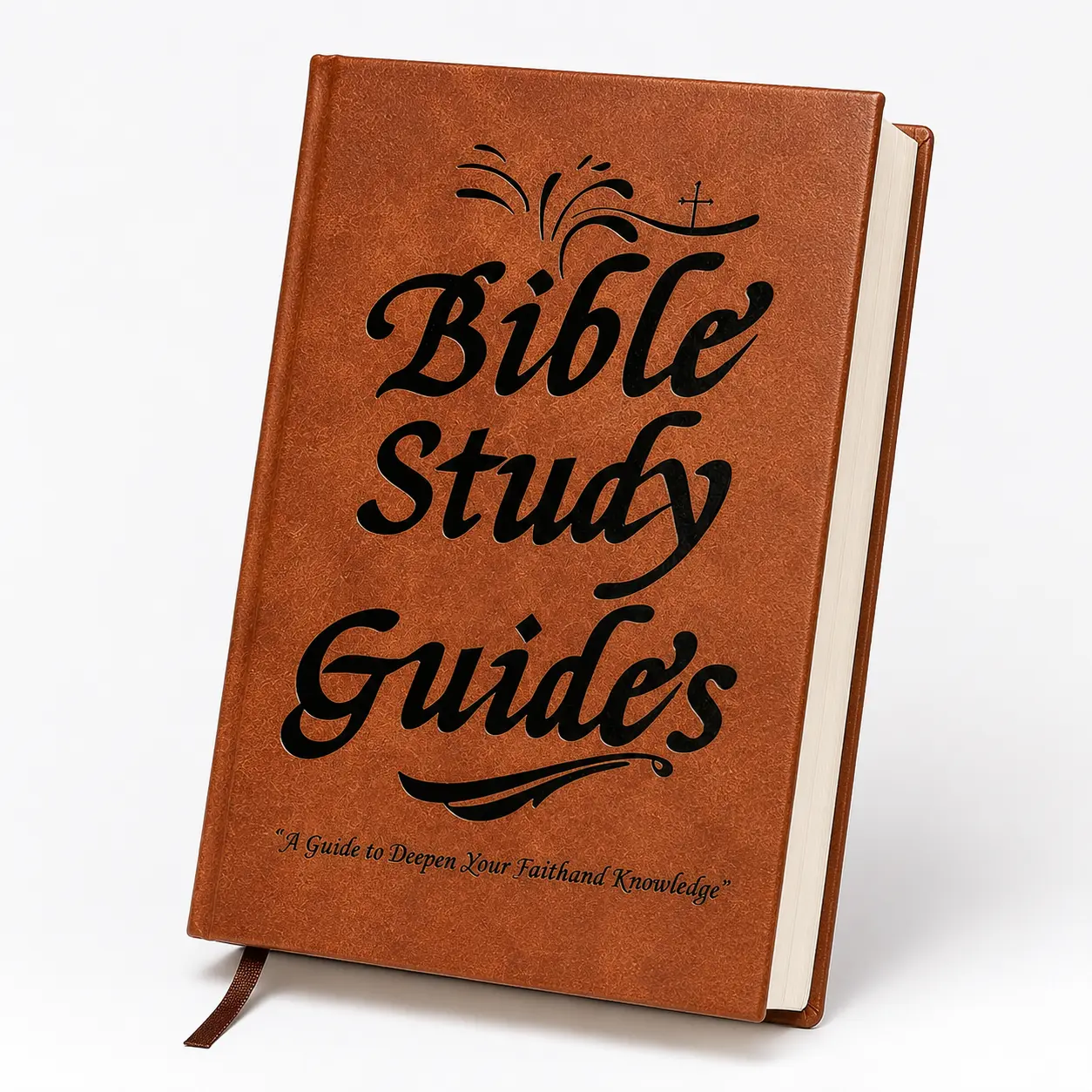 Bible Study Guide Hardcover Book, 66 Guided Study Sessions for Every Book of the Bible, Christian Scripture Study & Reflection Journal with Note Space and Ribbon Bookmark