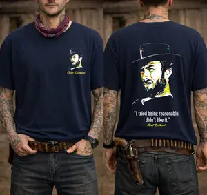 I Tried Being Reasonable I didn't like it It Clint Eastwood Shirt, Actor Tribute Tshirt, Unisex Graphic Tee