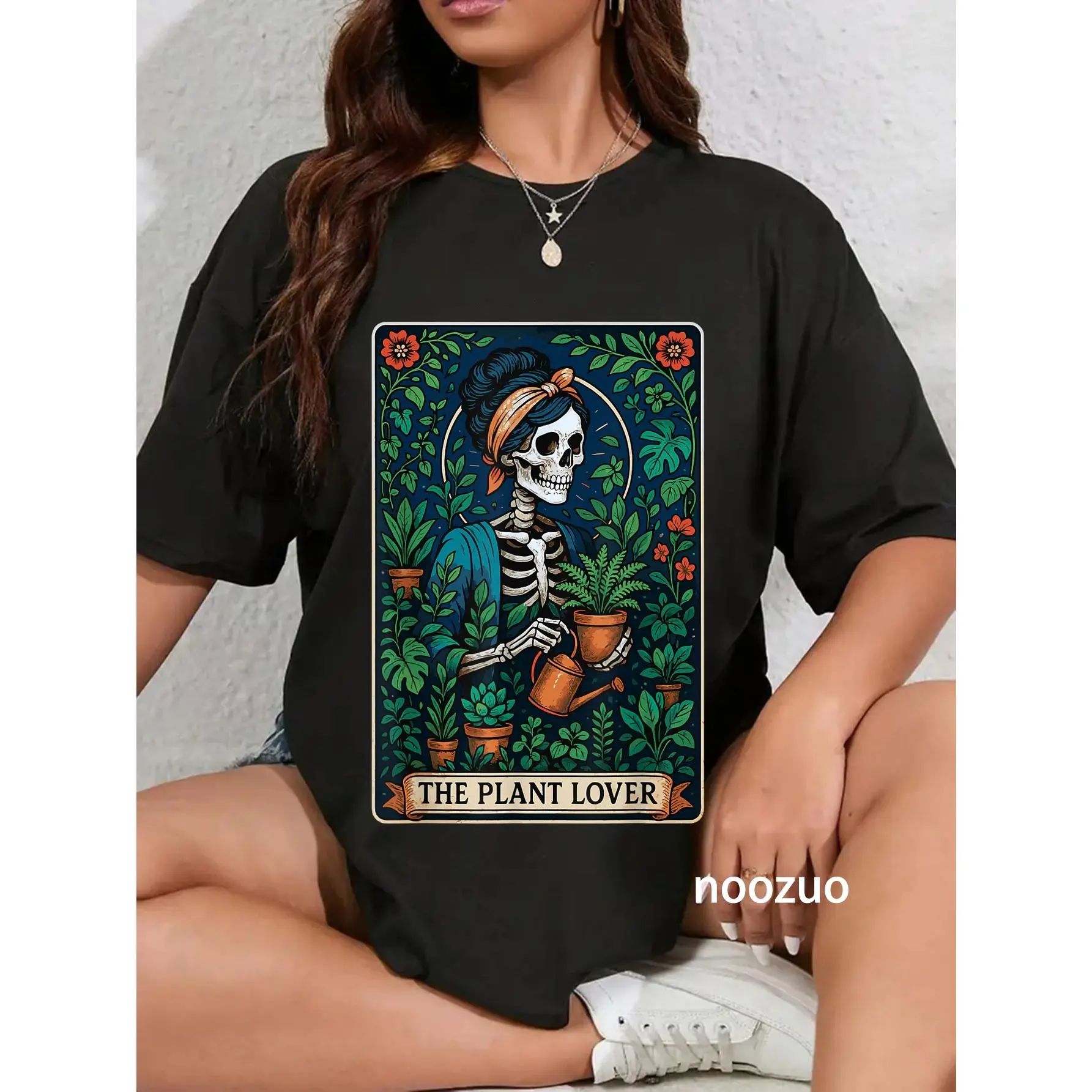 100% Cotton The Plant Lover Tarot Card T-Shirt