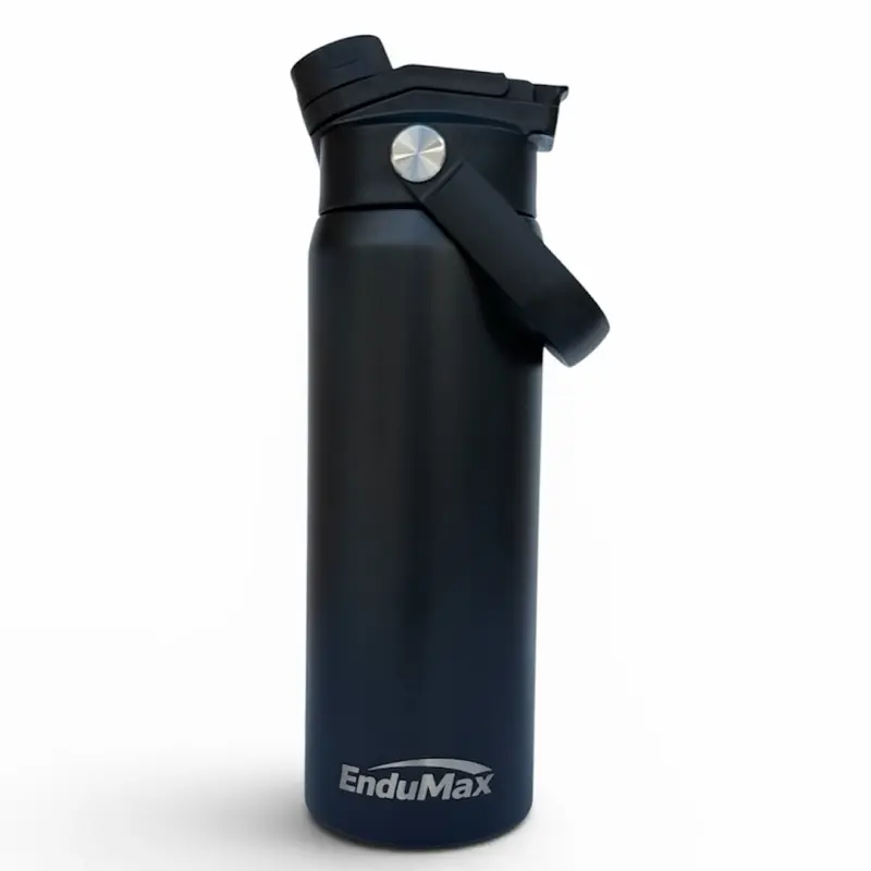 Insulated Water Bottle  24oz, with 2-in-1 Lid – Double Wall Stainless Steel Vacuum Flask, Cold 24H Hot 12H, Leakproof Sports Bottle by EnduMax Drinkware Insulation Tumbler Portable Reusable Bottled Mug