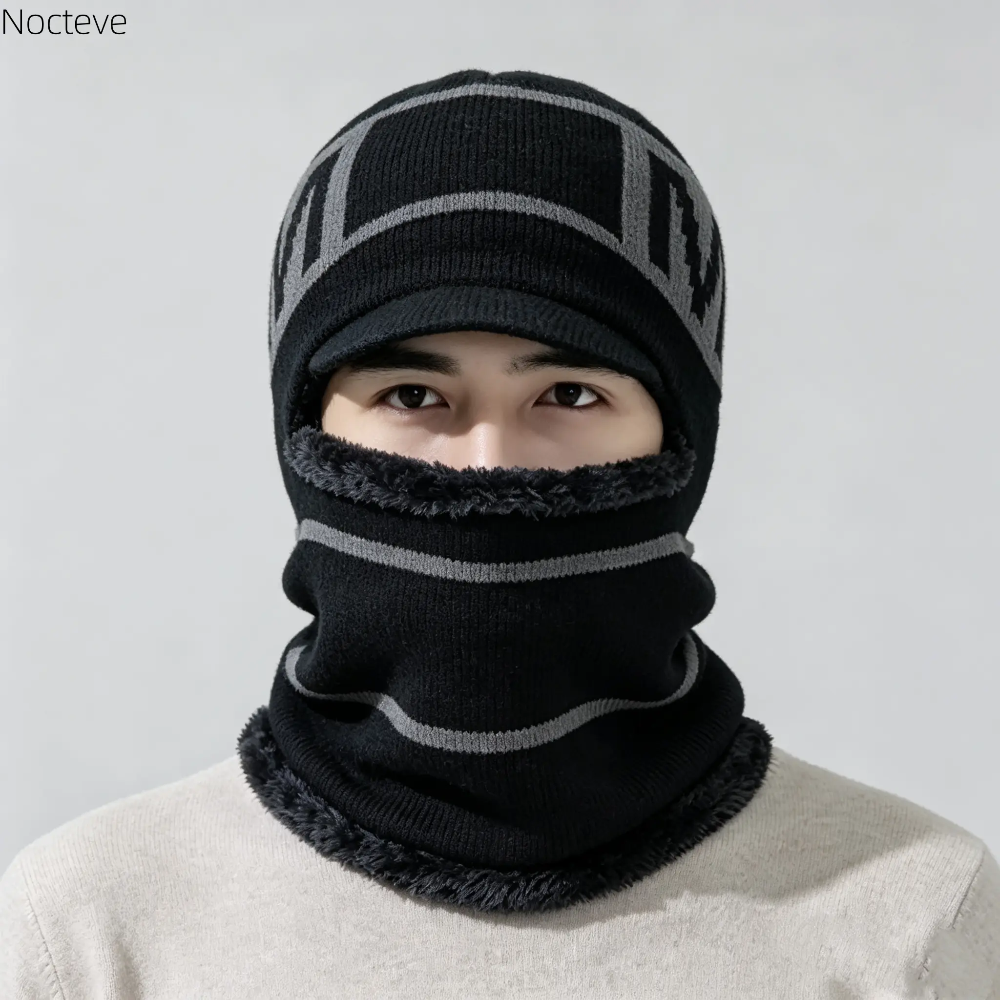 Unisex Adult Windproof Heat-Retentive Balaclava - Full Head Wrap, Stretch Fabric Red Classic Biker Full Head Mask, Cold Weather Accessories for Motorcycle Riding, Skiing