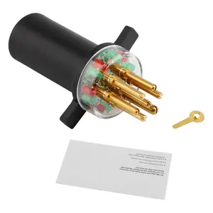 7-Way Round Pin Tractor Trailer Light Cord Tester 7 Way Light Plug Tester Replace# 7865L