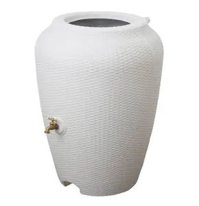 Wicker 50G Rain Barrel