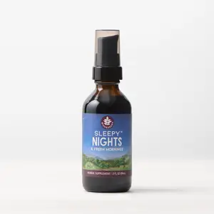 WishGarden Sleepy Nights & Fresh Mornings Natural Liquid Sleep Aid for Adults Organic Herbs Non-Sedative Gluten-Free Vegan - Healthcare