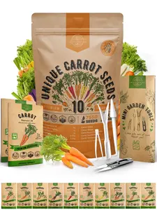 10 Unique Carrot Seeds Variety Pack