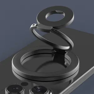 Multifunctional Folding Dual-Magnet Phone Holder - Secure Grip, Adjustable Stand, Double-Sided Design, 360-Degree Rotation, MagSafe Compatible, Easy Install/Removal, Magnetic Phone Mount for iPhone, Gym Use