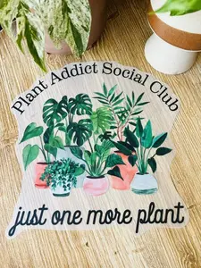 Plant Social Club - Direct Print Film Transfer for T-Shirts, Cotton, Polyester & Blends - High-Quality Print