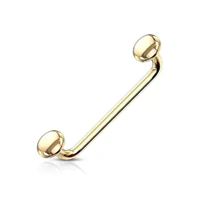Fifth Cue 16G Bent Staple Barbells for Surface and Tragus Piercings, 316L Surgical Steel Jewelry, PVD Plated, Multiple Colors