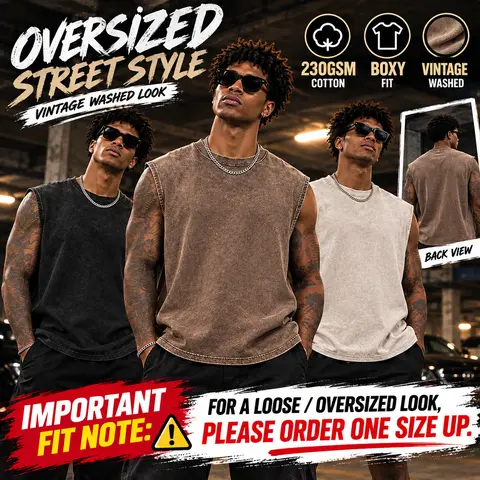 3 Pack Men's Cotton Sleeveless Muscle Tank Tops Vintage Acid Wash Cutoff Loose Workout Tee Shirts Running Men Women Cotton Workout Tank Tops Sleeveless Acid Wash Tshirts Cut Off Muscle Shirts Sweat Classic Jacket Natural Natural Round Neck