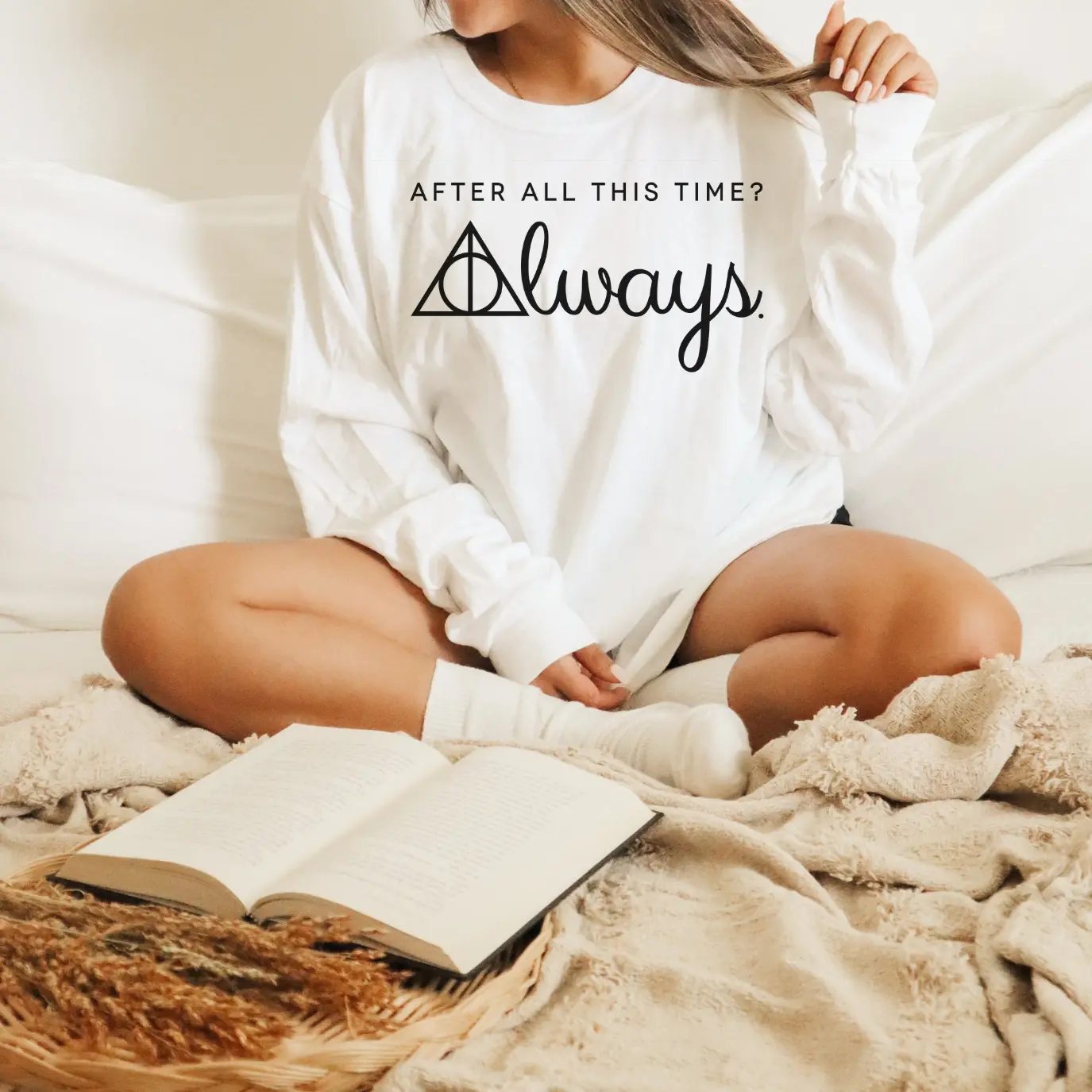 After all this time? Always. HP Wizard Magic Bookish Sweatshirt