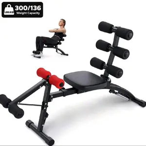 Ab Machine, Multi-Functional Adjustable Ab Trainer & Exercise Equipment, Ab Workout Bench For Home Gym Fitness, Sit-Up Machine For Abdominal Training, And Full Body Exercise Chair