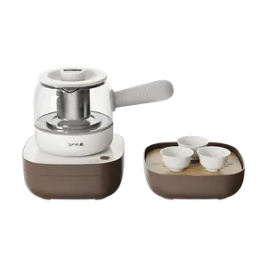 Bear Tea Set Electric Kettle 0.5L with 3 Cups and Tea Tray - Perfect for Tea Lovers