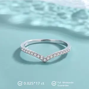 Violetta Moissanite Ring S925 0.08 CT - Channel Set - Lore Jewelry