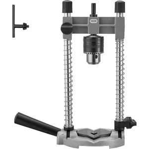 VEVOR Drill Guide, Multi-Angle Press Portable Precision Drilling Guide Jig Attachment, with Large Handle and Mounting Holes, Aluminum Alloy, for Drilling Angled or Straight Holes, for Wood Working