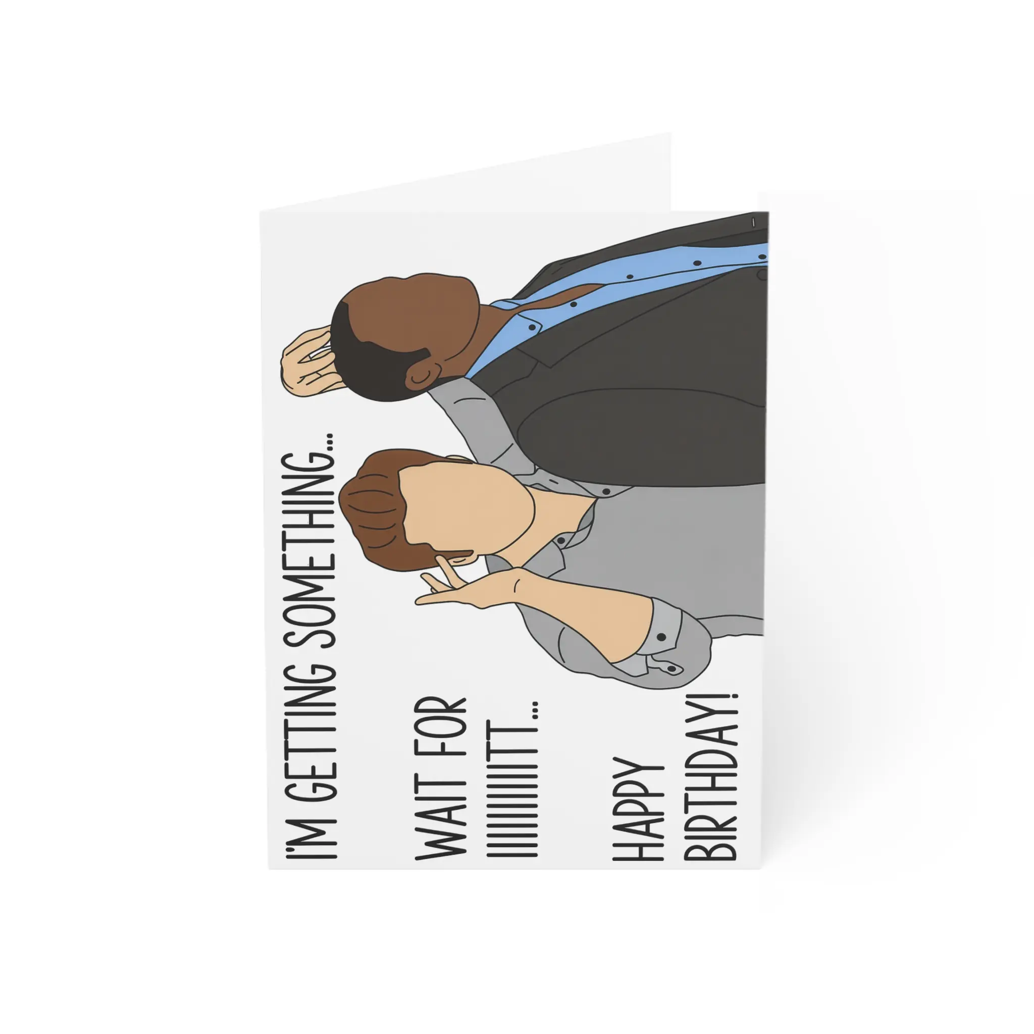Psych Wait For Ittt Happy Birthday Card, Psych Greeting Cards For Fans