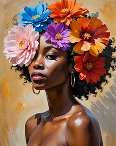 "Radiance Unhidden" DIY Painting by Numbers Kit, 16x20in Framed Canvas, 24 Water-Based Paints, 3 Brushes, for Adults/Kids, Ideal for DIY Crafts & Relaxation