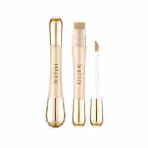 EELHOE 2-in-1 Foundation & Concealer Dual-Ended Concealer, Universal Shade Matches All Skin Tones, Maximum Coverage Smooths Wrinkles & Hides Blemishes, Hydrating Glow, Flawless Daily Wear,summervibes