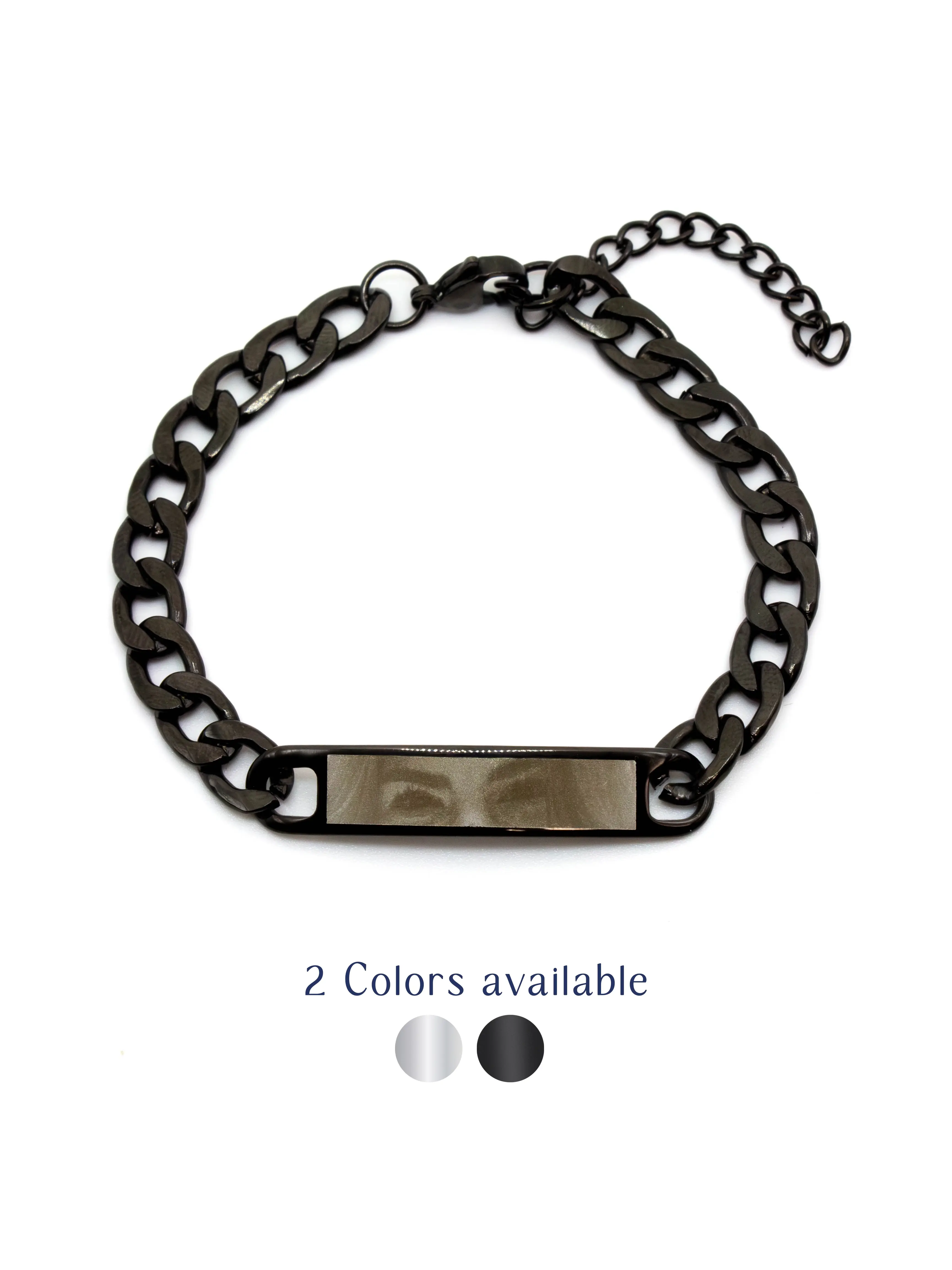 ENGRAVIA The Look of Love Bracelet Custom Eye Engraved Stainless Steel Bracelet