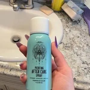 Base Laboratory Piercing Aftercare Spray - Saline Spray for Piercings For Piercing & Keloid Bump Removal for Ears, Bell Wound Healing