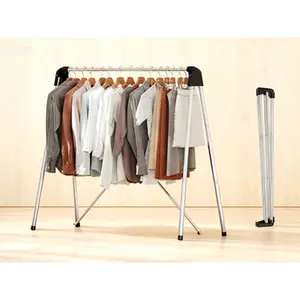 Foldable Stainless Steel Drying Rack Collapsible Indoor Outdoor Portable Laundry Airer Travel Space Saving Clothes Hanger for Sweaters Baby Garments Towels Quick Dry Rust Proof Easy Storage