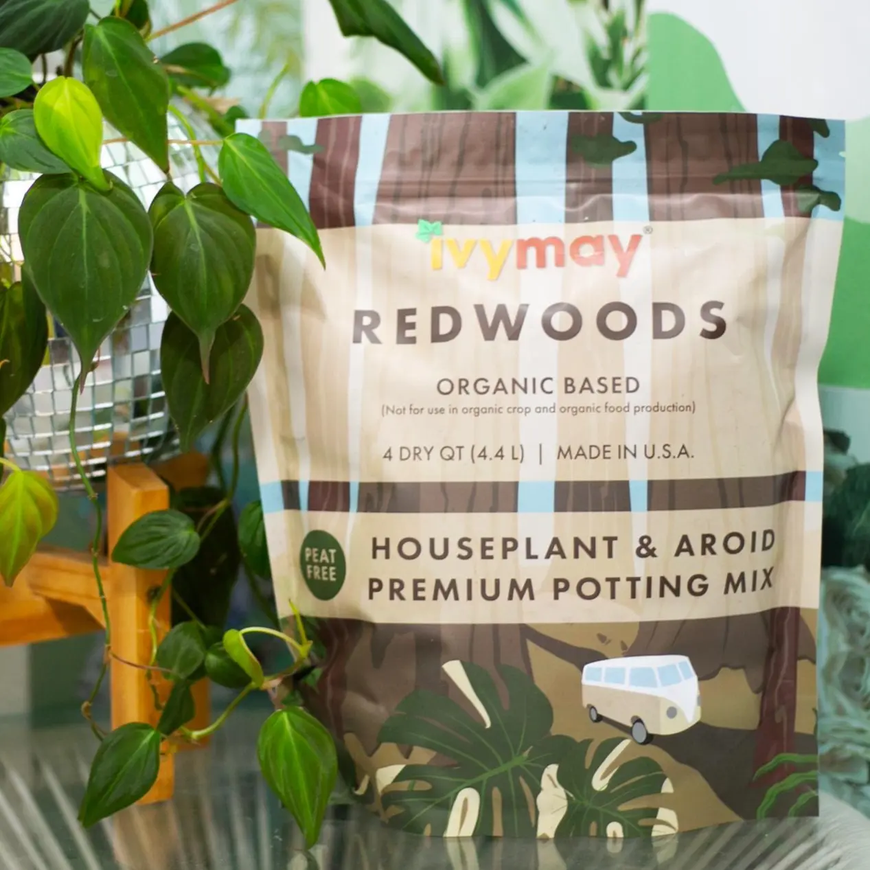 IvyMay "Redwoods" Peat-Free Houseplant & Aroid Potting Mix