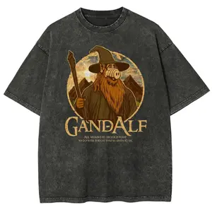 80s TV Show Geeky Movie Tee Alf as Gandalf TShirt Lightweight Cotton Blend Unisex Fit Crewneck Shirt Ideal Gift for Fan Art