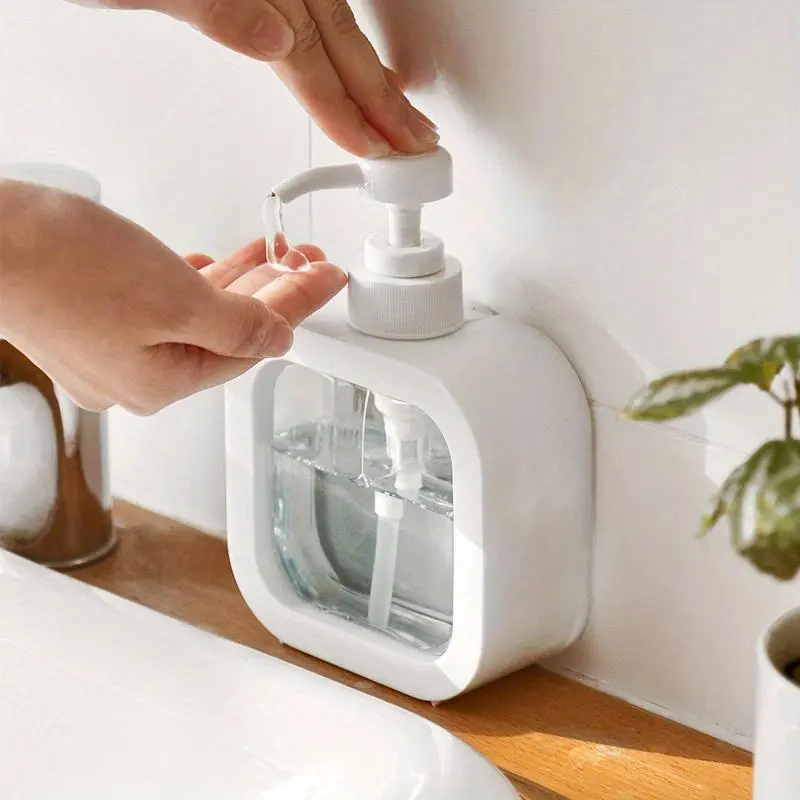 Soap Dispenser White Liquid Lotion Hand Pump Soap Dispenser Refillable Shampoo Bottle Plastic Hand Soap Dispenser Soap Container