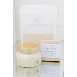 Nurture by Nuri Nourishing Oats Bundle Unscented - Organic, Alcohol-Free, Cruelty-Free, handmade for Sensitive Skin, Eczema Relief