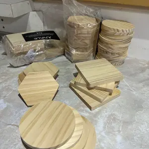Custom Non-Slip Wooden Coasters