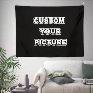 Tapestry  Custom Tapestry Upload Images Banners Personalized Wall Decor Customized Tapestry Flag Poster Banner for Bedroom/Wedding/Birthday Party/Gift Cotton Decorative Decoration Light Linen Print Design Home Goods