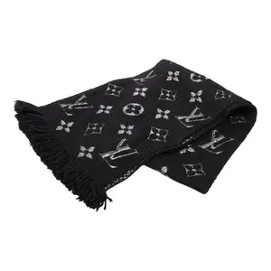 Pre-owned Louis Vuitton Wool Small Leather Goods Echarpe Logomania Shine Silk Scarf