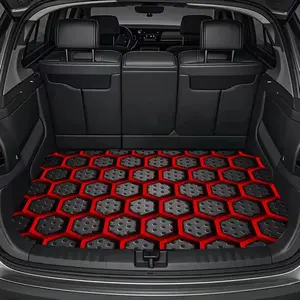 Car Trunk Mat with Circle Design, Essential Travel Accessory, Fits Most Car Models, Elegant Interior Decor, Keeps Trunk Clean Dry