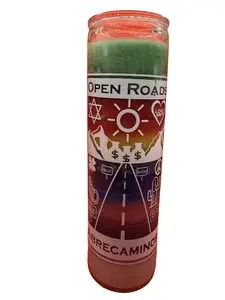 Abre Caminos Open Roads Candle | Road Opener Spiritual Candle for Opportunity, Success, Prosperity & New Beginnings