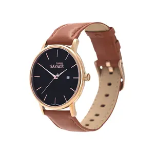 Daniel Savage Watches | Jet Rose 36mm Stainless Steel Swiss Movement Quartz Watch