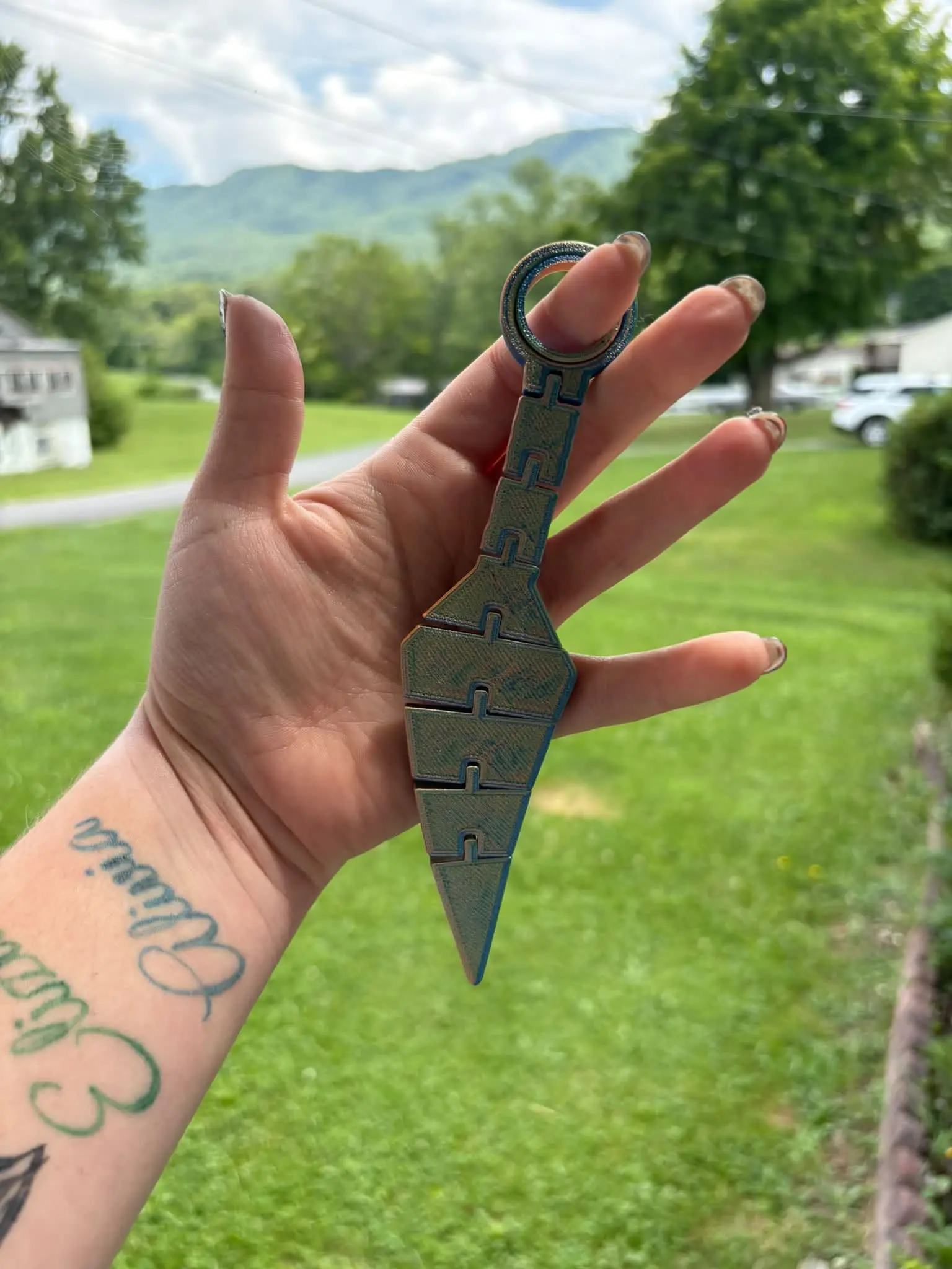 Flexi Fidget 3D Printed Knife