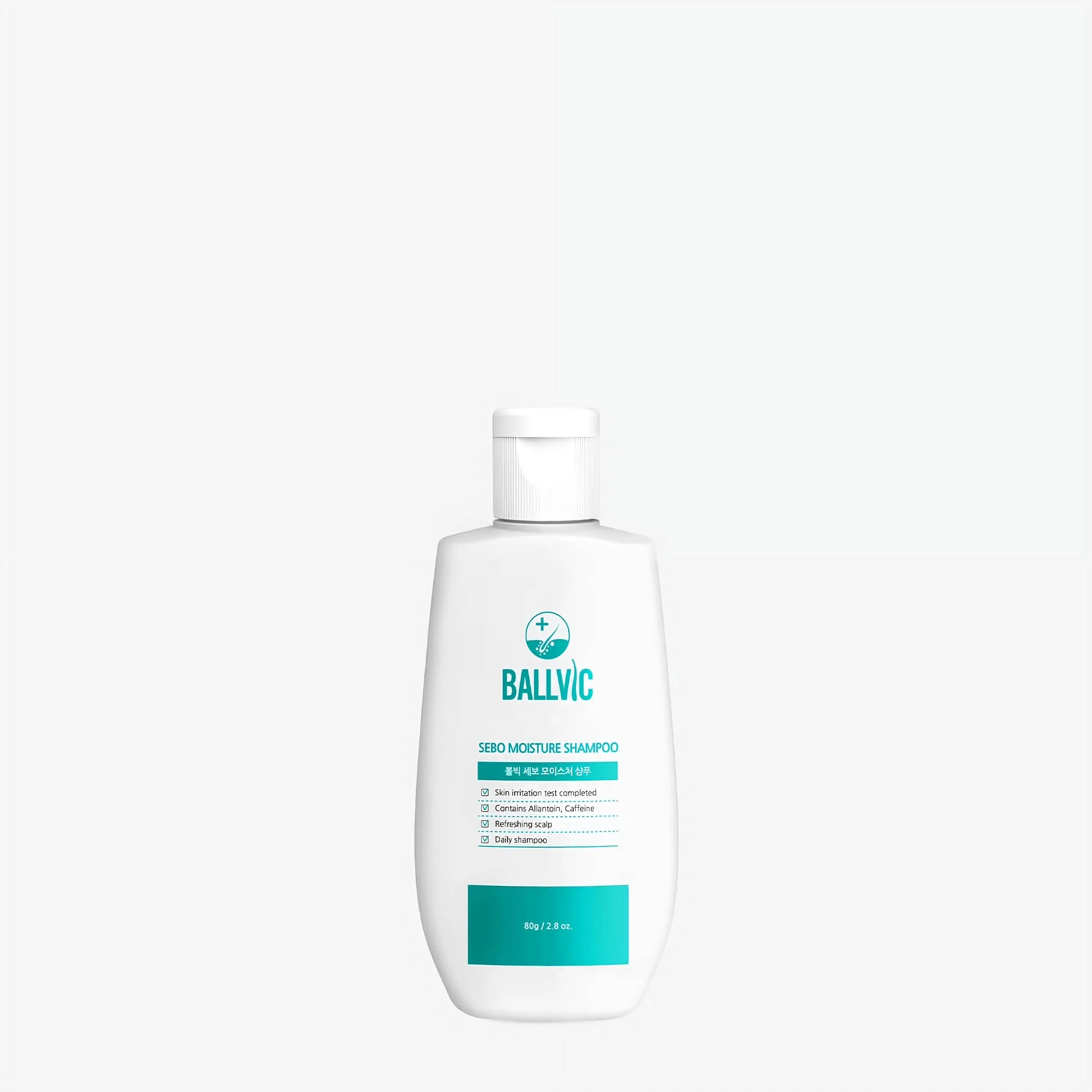 BallVic Sebo Shampoo – 2.8 oz | Korean Balancing Shampoo with Zinc & Herbal Complex