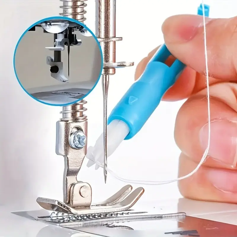 1pc Ultra-Convenient Automatic Needle Threader - Elderly-Friendly Design, Effortless Household Sewing Solution, Time-Saving Thread Changer, Durable Plastic, Compact & Portable for Quick Sewing Needs, Sewing Tools