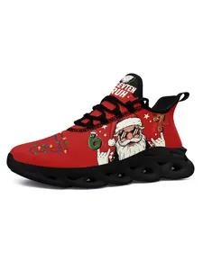 Men's Christmas with SixSeven Themed Classic Running Shoes, Lightweight Performance Breathable Footwear, Functional Men's Sneakers for Outdoor Running and Holiday Celebrations