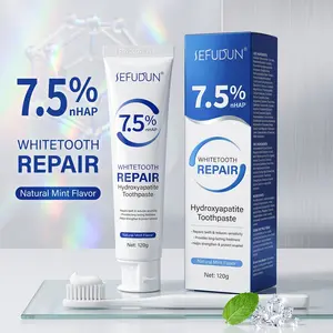 7.5% nHAP Hydroxyapatite Toothpaste, Enamel Repair & Sensitivity Care, Fluoride-Free Mint Toothpaste, 120g
